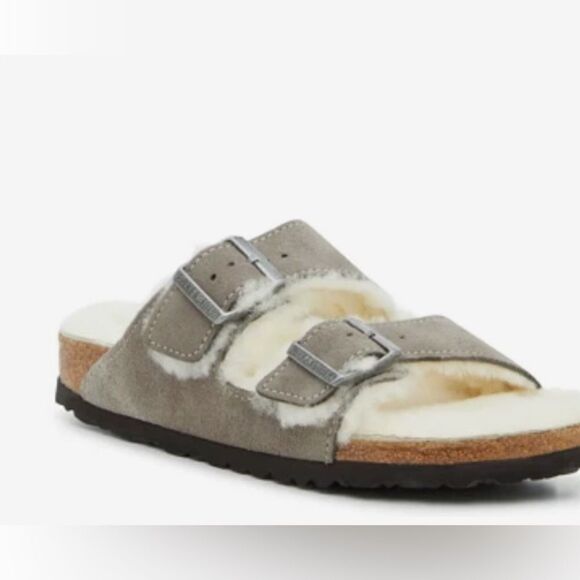 Birkenstock Shoes - Women’s Arizona Shearling Slide Shoe